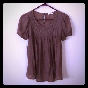 Cute popsy chocolate-brown blouse